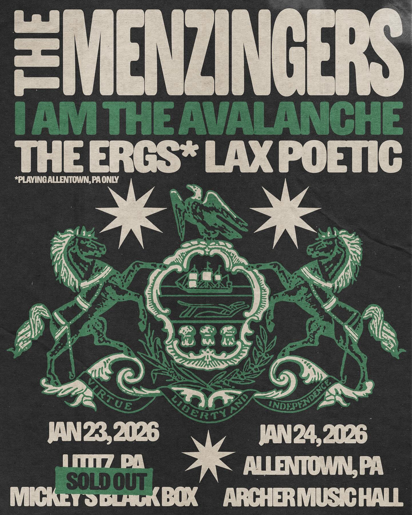 I Am The Avalanche Tour Poster 2026